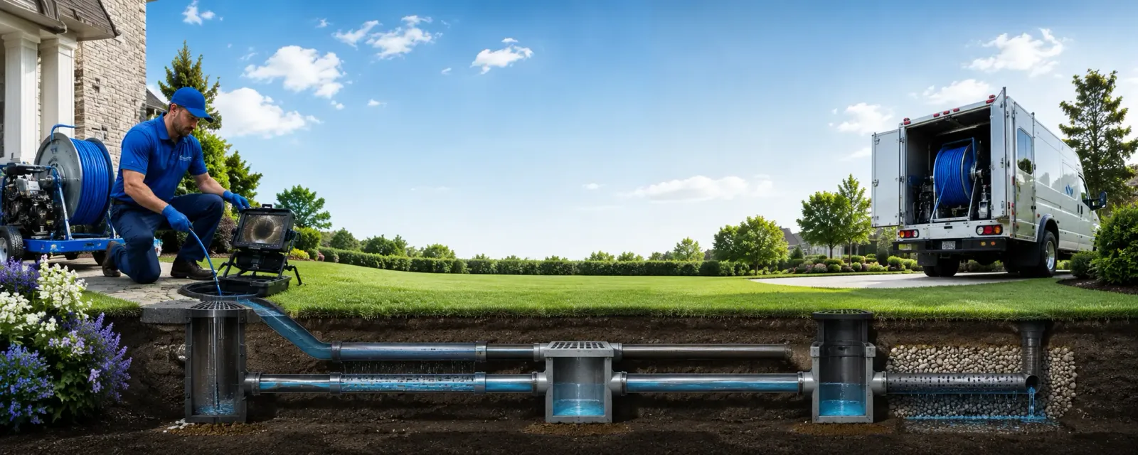 Outdoor drain cleaning information for Cameron, LA
